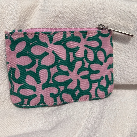 Marimekko for Clinique Mini Slim ID Card Holder Pouch Wallet Zip Top Print - Picture 2 of 3